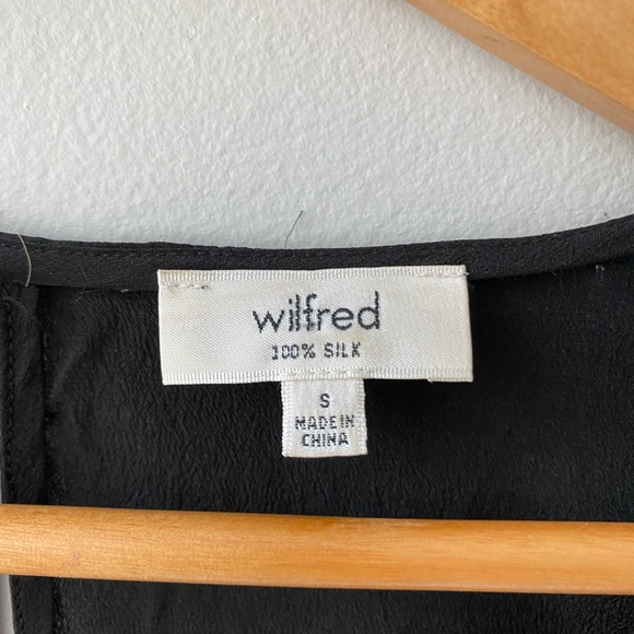 Wilfred 100% Silk Black Blouse, Size S - Picture 8 of 11